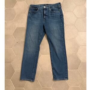 GAP Vintage Soft Slim Jeans Women 12/31R Dark Wash 26.5” Inseam